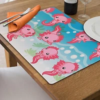 Plastic Placemat Five Axolotl - Set of 12