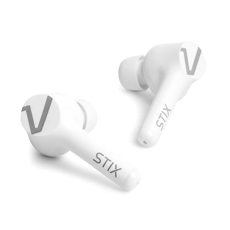 Veho STIX True Wireless Bluetooth Earphones with Charging Case - White