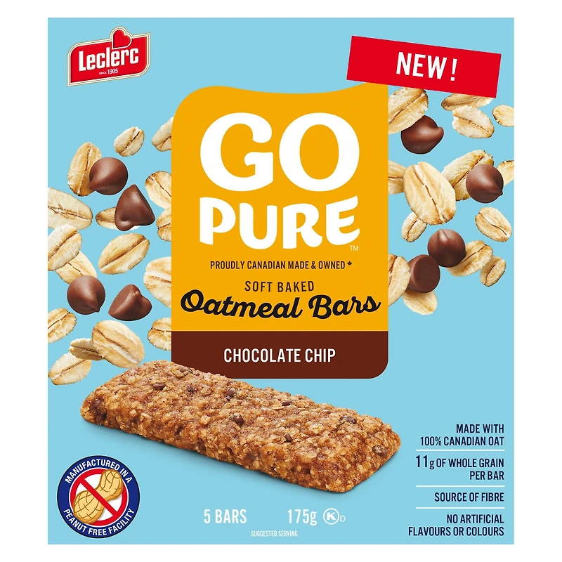 Barre Gruau Cuites Brisures Chocolat Go Pure 5 barres / 175g