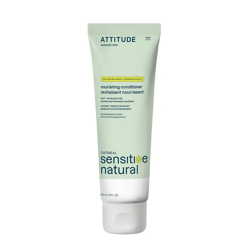 ATTITUDE oatmeal sensitive natural, Nourishing Conditioner, Oat & Avocado Oil, 240 mL