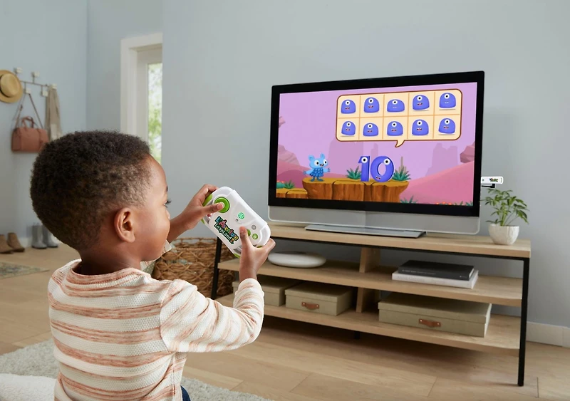 LeapFrog L'aventure LeapLand- Jeu vidéo d’apprentissage pour téléviseur, contrôleur sans fil avec clé de jeu HDMI