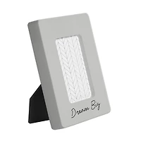 "Dream Big" Expression Mini Frame with 2.5 x 3.5in Photo Opening Gray, 4.02 x 5 x .625in
