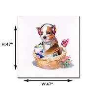 BUDDHA 50% HAND-PAINTING , ART WALL.<br>59"H x 39"W x 1.35"D