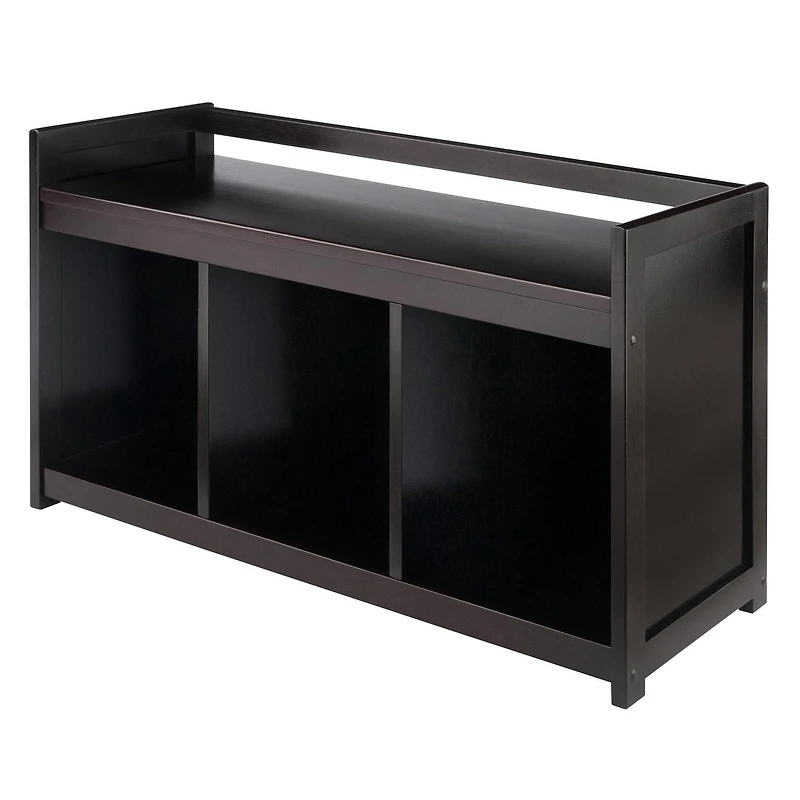 Banc de rangement Addison de Winsome Trading Inc. 4 pièces avec 3 sections