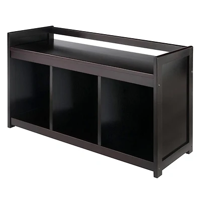 Banc de rangement Addison de Winsome Trading Inc. 4 pièces avec 3 sections