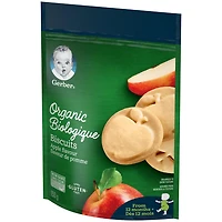 Biscuits GERBER® Bio, coll. pour tout-petits, Saveur pomme 150 g 150 GR