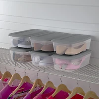 Sterilite Set Of (10) 5.7L Boxes - Grey, Sterilite Set Of (10) 5.7L Boxes - Grey