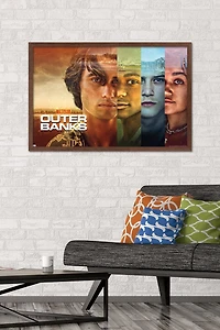 Netflix Outer Banks - Faces Wall Poster, 22.375" x 34" Framed