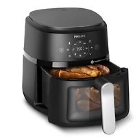 Philips 2000 Series Air Fryer with Window, 4.2 Liter Capacity, RapidAir Technology, Black, 13 Cooking Methods