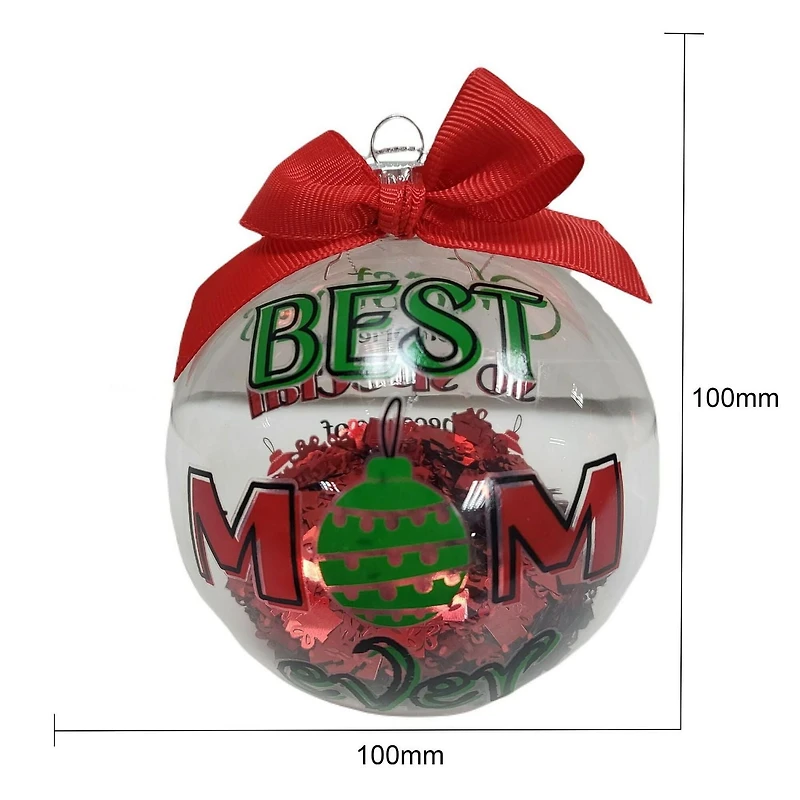 « La meilleure maman de tous les temps» Ornement de Noël à collectionner, 4 po, Temps des Fêtes