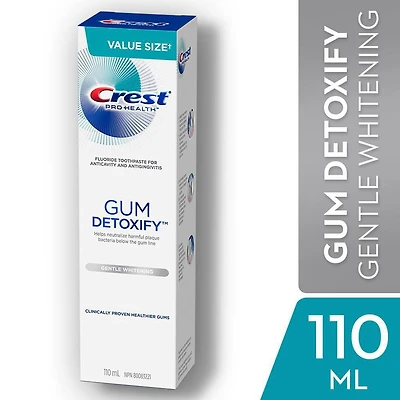 Dentifrice Crest Gum Detoxify Doux blanchiment 110 mL