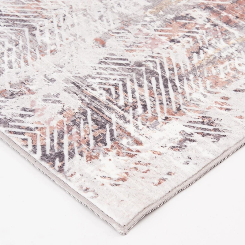Banburry Light Grey and Light Purple Woven Area Rug