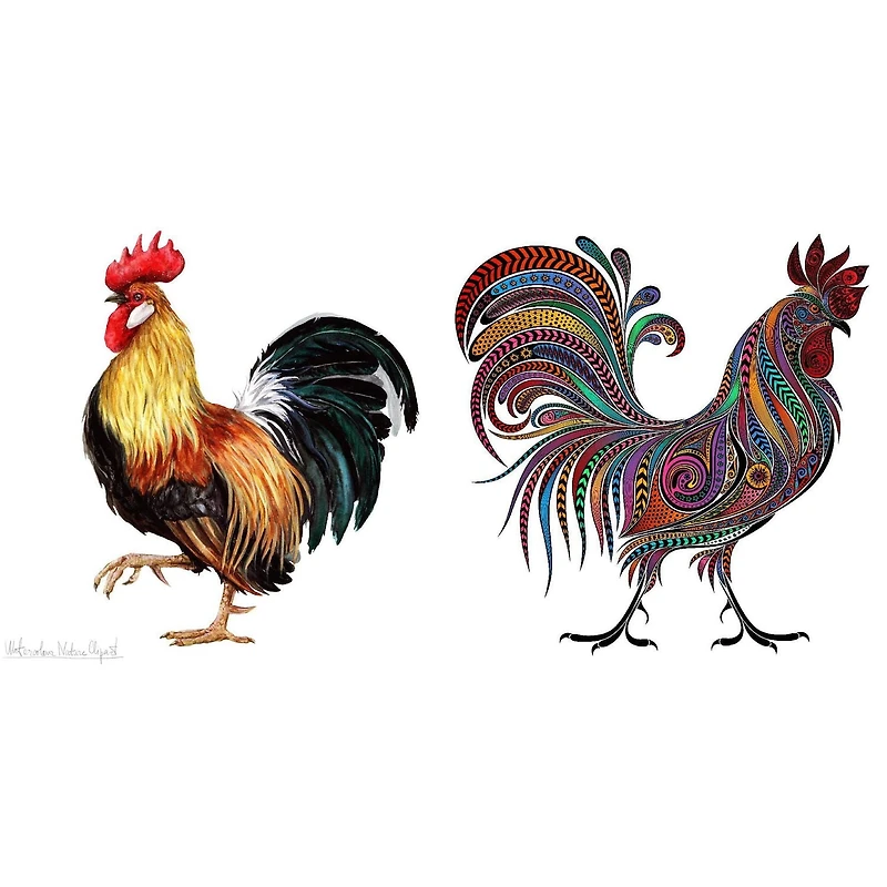 Ensemble De Coq En Tissu À Vaisselle Suédois De 2