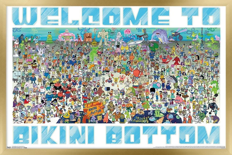 Nickelodeon Spongebob - Every Character Ever 19 Wall Poster, 22.375" x 34"