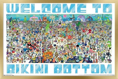 Nickelodeon Spongebob - Every Character Ever 19 Wall Poster, 22.375" x 34"