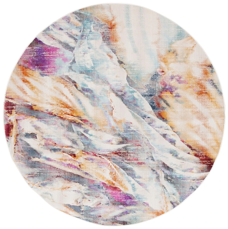 SAFAVIEH Rainbow Kiro Abstract Indoor/Outdoor Area Rug