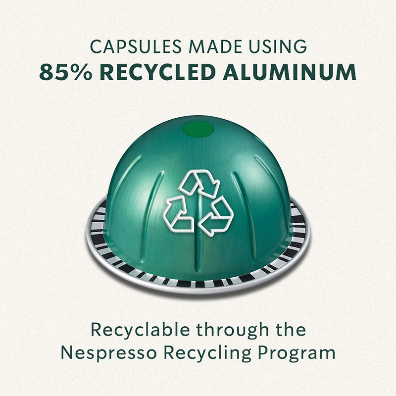 STARBUCKS Holiday Blend for NESPRESSO VERTUO, Limited Edition, Medium Roast Coffee, Sweet Maple and Herbal Notes, 100% Arabica Coffee, Recyclable Capsules, 98 g