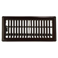 Imperial 4 po x 10 po Registre de plancher en acier bronze huilé 4x10po ORBZ Lvrd Flr Reg