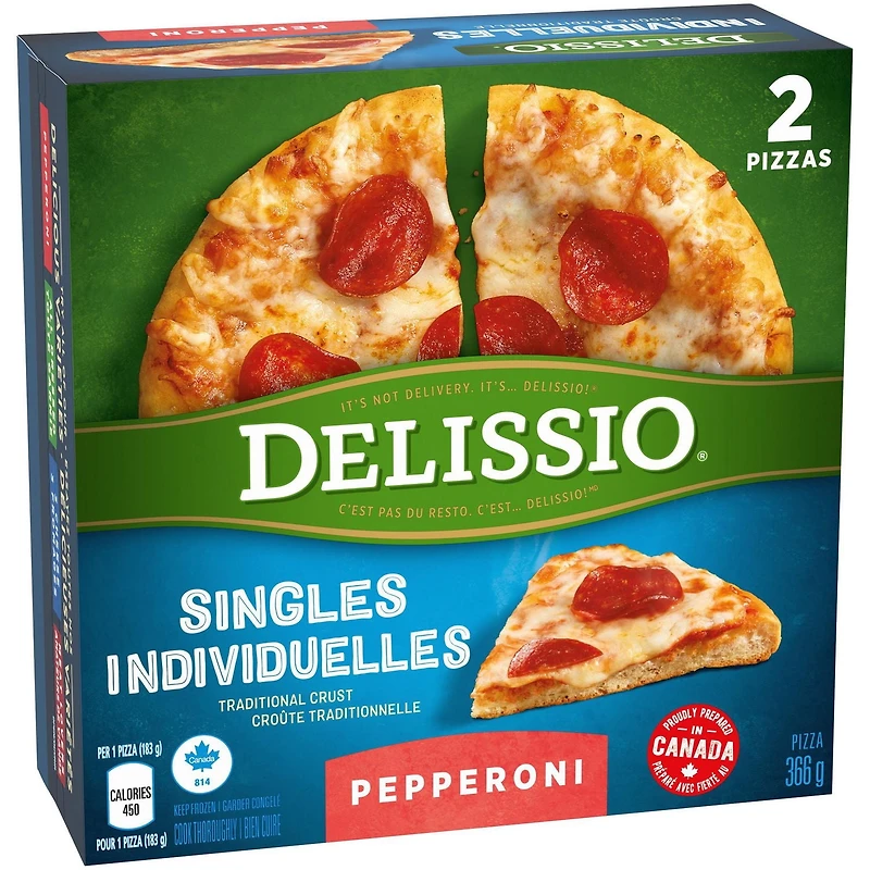 Delissio Singles Pepperoni 366g
