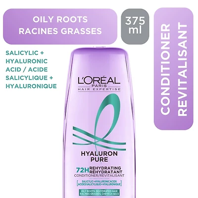 Hyaluron Pure Revitalisant Réhydratant 375 ml Pour Racines Grasses & Cheveux Déshydratés