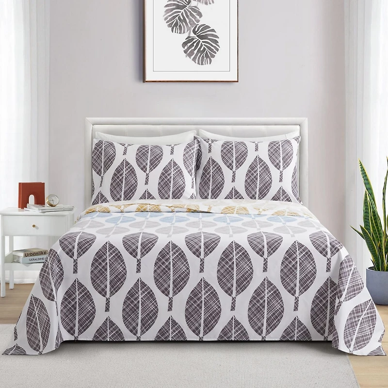 Marina Decoration Ultra Soft Silky Deep Pocket Rich Printed Bedding Rayon from Bamboo All Season Sheet Set with Pillowcases