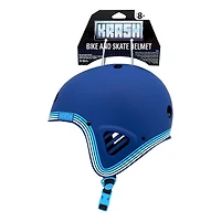 Krash Youth Full Speed Pin Stripe Blue Helmet