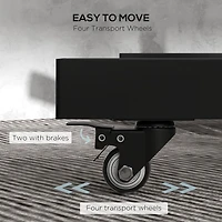 Soozier Support de plaques olympiques avec 4 roues, pour plaques et barres de 2"