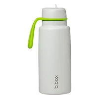 b.box - Gobelet isotherme à couvercle rabattable avec paille, grande bouteille d'eau durable pour adolescents et adultes, bouteille d'eau de voyage, isolation triple couche, sans BPA