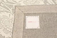 ECARPETGALLERY Tapis Fait à la Main pour Salon, Salle à Manger et Chambre à Coucher Floral Collection Collage 3'10" x 6'0" en Ivoire