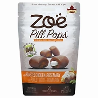 Régals Pill Pops Zoe, Poulet rôti avec romarin pour chiens, 100 G