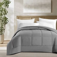 Swift Home High-Filled Down Alternative Comforter, Ultra Soft All Season Hypoallergenic Bedding, Queen/Double, Light Grey