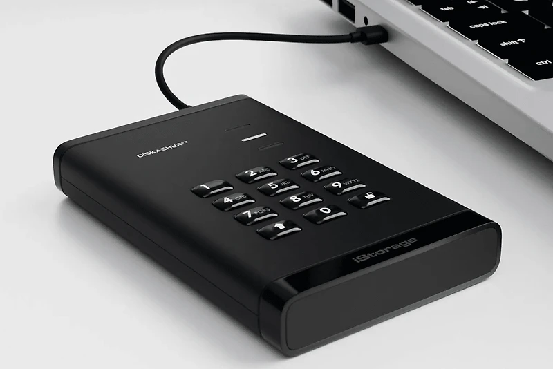 Disque dur portable chiffré Istorage diskAshur3 USB 3.2 Gen 1 1 To (Noir)