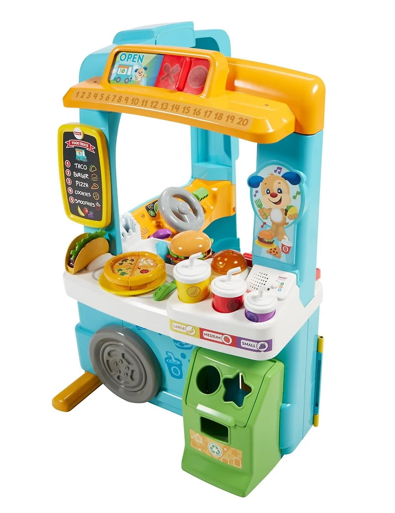 Fisher-Price Rires et Éveil Le Camion-cantine amusant – Édition Française