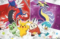 Pokémon - Group Sparkle Wall Poster, 22.375" x 34"