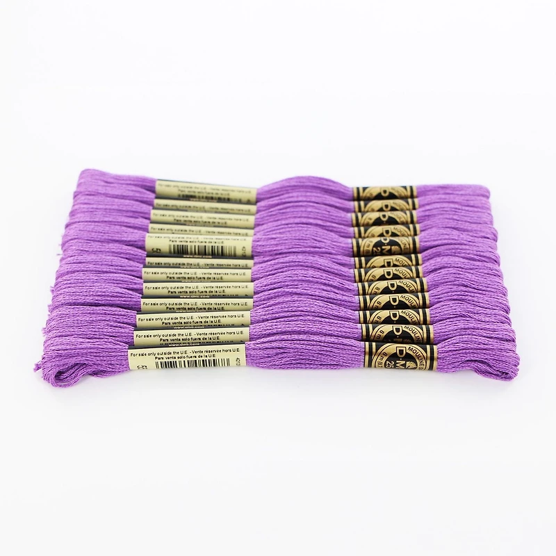 Fil à broder en coton DMC à 6 brins 8m – Fil en colon Violet 6 Brins