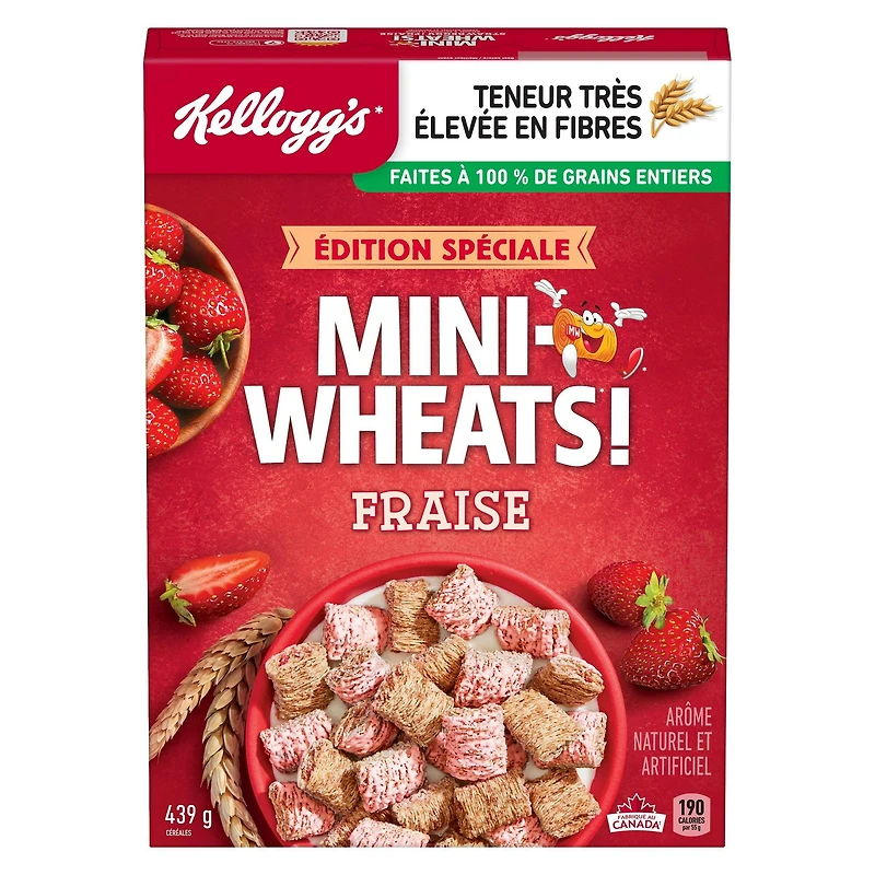 Céréales Mini-Wheats* Saveur de fraises 439 g