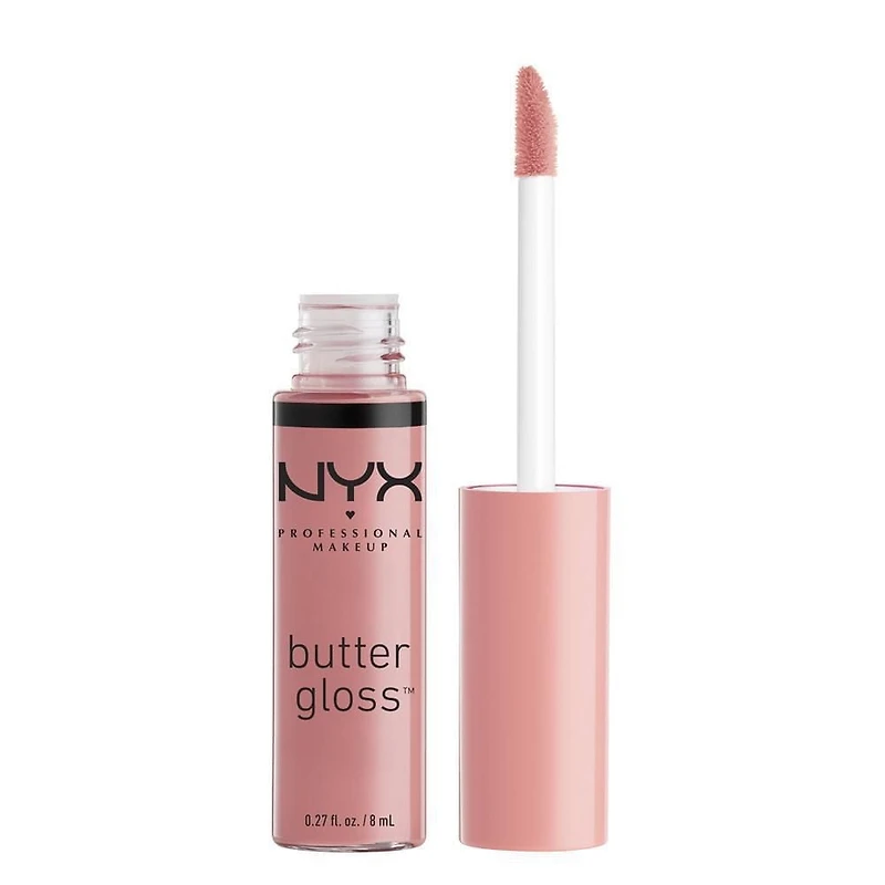NYX Professional Makeup Gloss au Beurre, Brillant à Lèvres, 8 mL gloss, couvrance moyenne
