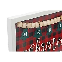 Christmas Framed Merry Christmas Bead Sign