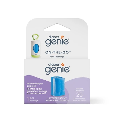 Recharge de sac à couches portable Diaper Genie 25 sacs