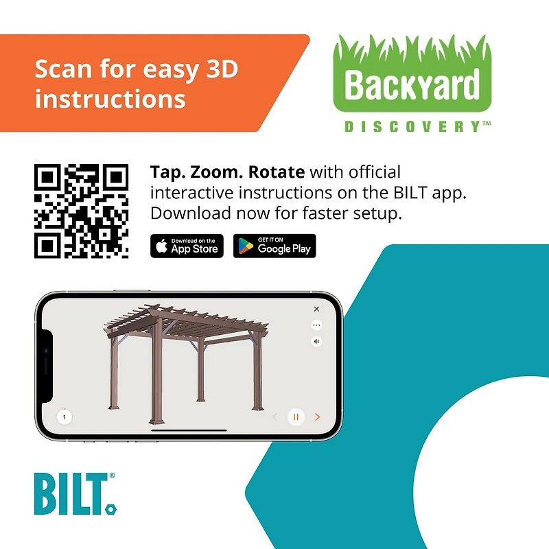Backyard Discovery 12' x 10' Hawthorne Cedar Pergola