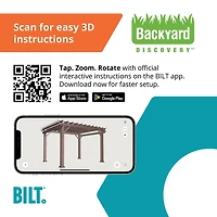 Backyard Discovery 12' x 10' Hawthorne Cedar Pergola