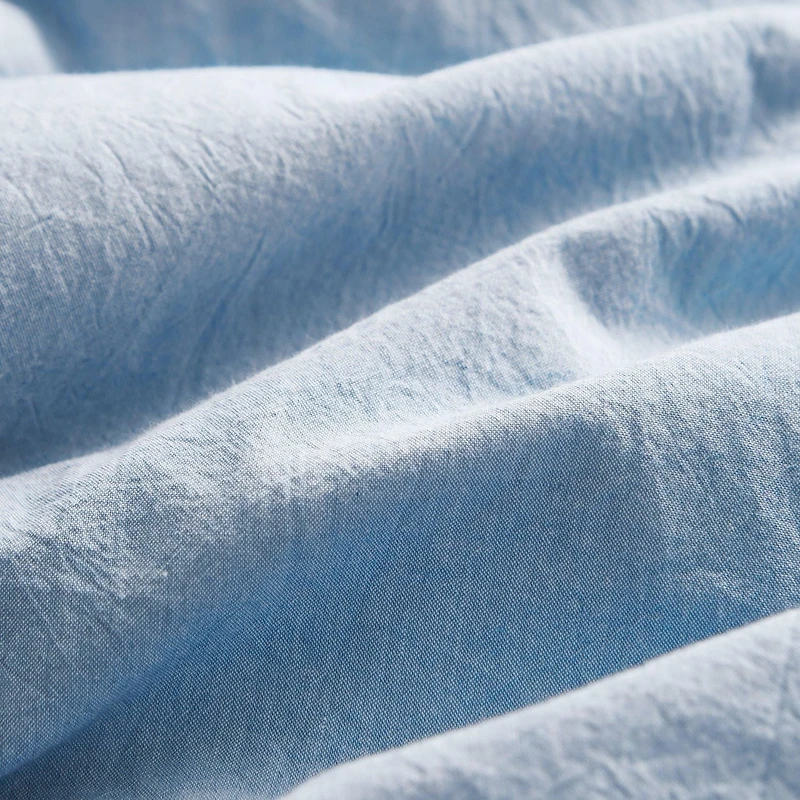 Swift Home Ensemble de housse de couette uni prélavé 100 % coton