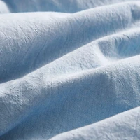 Swift Home Ensemble de housse de couette uni prélavé 100 % coton