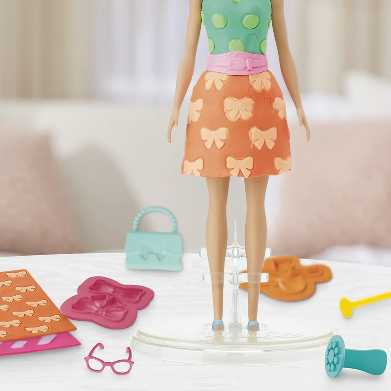 Play-Doh Barbie Perles et nœuds, recharges pour coffret de pâte à modeler