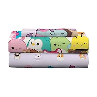 Ensemble de draps simple Squishmallows "Mallow Dreams" Ensemble de draps simple Squishmallows