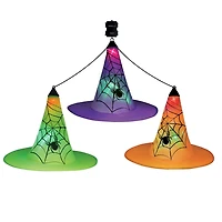 Chapeaux de sorcière suspendus aux couleurs changeantes – 3 pièces