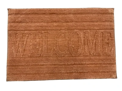 Tapis de bain en microfibre Home Decor Inc. Collection Naples – 50,8 x 76,2 cm, marron, doux et absorbant