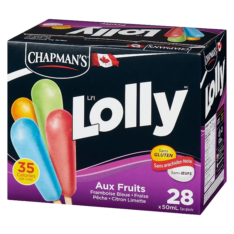 Chapman's Low Calorie Fruity Li'l Lolly in a Box 28 x 50 ml