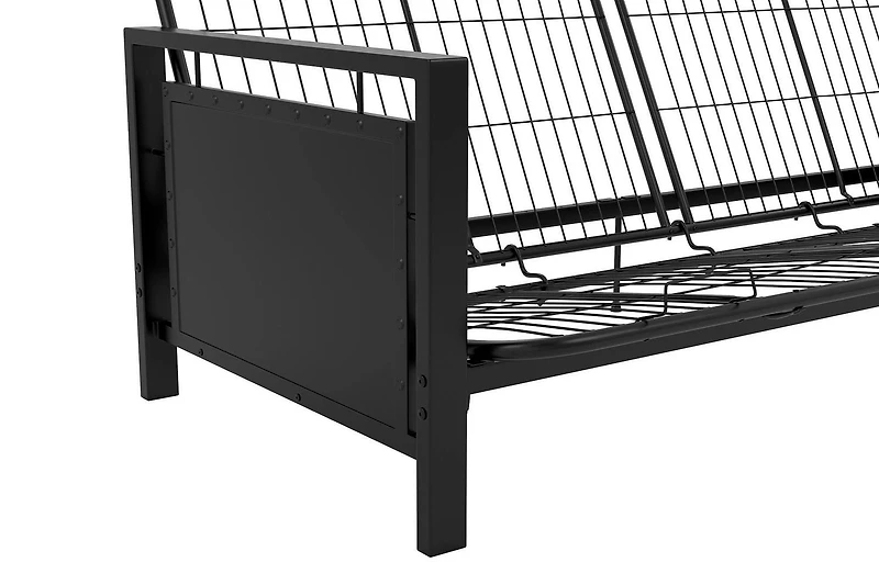 Cadre de futon avec accoudoirs en métal Henley