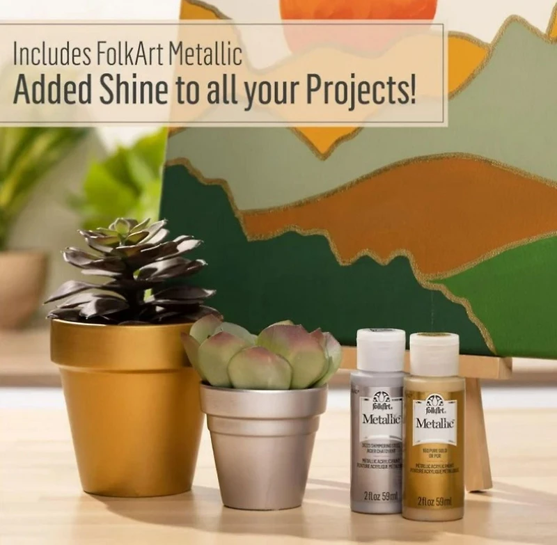 Folkart métallique argent 236 ml FolkArt Peinture Métallique